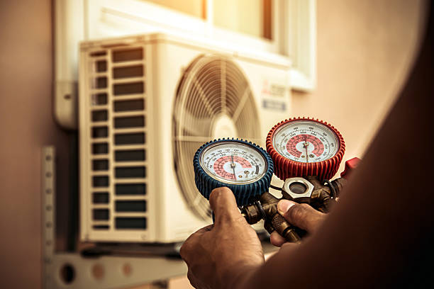 Professional Hvac technician working in Montreat, NC